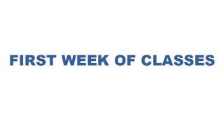 First-Year Summer Advising: First Week of Classes