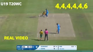 Watch: Shafali Verma six boundaries in six balls vs South Africa in U19 t20 world cup