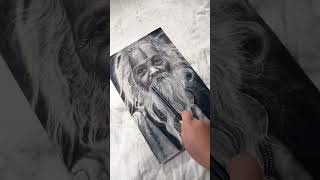 Every Stroke Tells a Story – Watch It Come Alive! #art #sketch #charcoalart #tranding #shorts