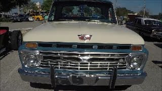 1966 Ford F100 Custom Cab Truck BluWht Sanford042917