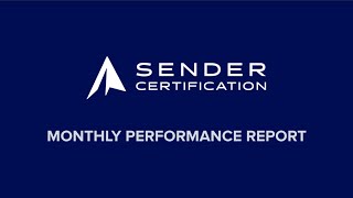 Validity Sender Certification: Monthly Performance Report