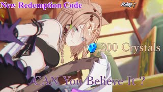 200 Crystals NEW Redemption Code CAN you guess It ?  | 5.6 Code | Honkai Impact 3rd