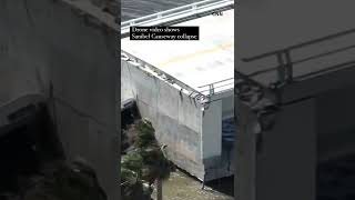 IAN’S DESTRUCTION | Drone video shows Sanibel Causeway collapse