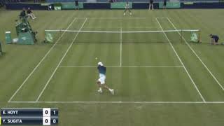 Yuichi Sugita vs Evan Hoyt SURBITON 2019 1R Highlights