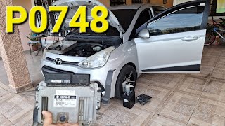 Hyundai grand i10 Golpea en reversa y se queda en tercera marcha, P0748