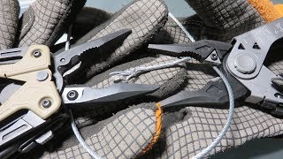 Gerber CENTER-DRIVE dominates Leatherman OHT in the Extreme Cutting Test of a multi-strand cable !