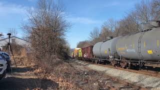 CSX M404 passes Prospect ave