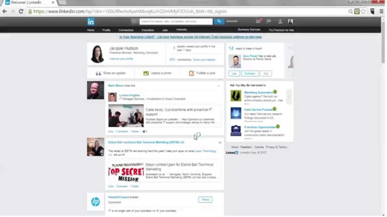 How To Share An Update On LinkedIn - YouTube