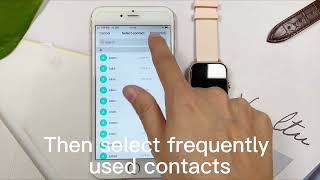 A-TGTGA Y22 smart watch - Add contacts