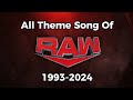 All RAW Songs from 1993-2024