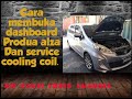 Cara service cooling coil alza Dan membuka dashboard