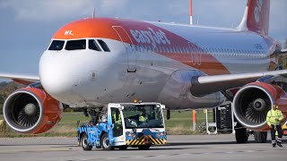 ✈ EasyJet Airbus A320 Engine Start up and Departure from London Southend