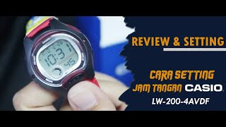 CARA SETTING JAM TANGAN CASIO GENERAL LW 200 4AVDF/ LW-200-4AVDF #jamtanganoriginal