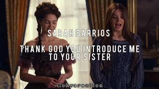 Thank God You Introduce Me To Your Sister – Sarah Barrios [TRADUÇÃO/LEGENDADO]