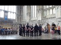 The Spooky Men's Chorale in the Lady Chapel, Ely Cathedral