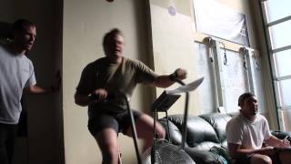 Miles does the 100 calorie AirDyne challenge