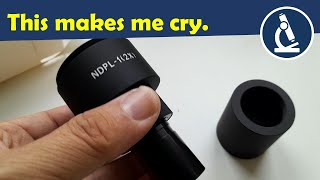 Microscope camera adapter with some issues 🔬