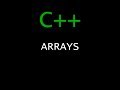 C++ Programming Tutorial 37 - Arrays