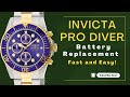 How to replace a battery on a Invicta Pro Diver | Invicta 1773