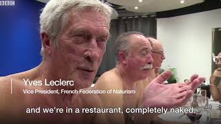 UNBELIEVABLE ;- Nudist Restaurant Open in Paris