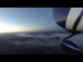 Time lapse early morning cross country flight.