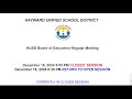 husd 12 16 2024 board of education regular u0026 annual organizational meeting