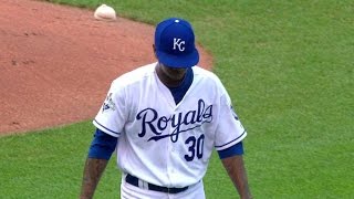 TEX@KC: Ventura fans Desmond to strikeout the side