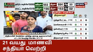 Krishnagiri | சூளகிரி ஒன்றியத்தில் 21 வயது மாணவி சந்தியா வெற்றி | Sandhiya