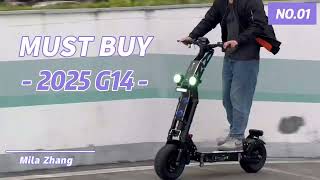 2025 G14 72V 10000W 15000W 30-100AH Electric Scooter 60MPH 70MPH Fast Speed E Scooter with APP