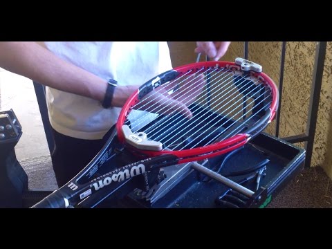 How to String a Wilson Pro Staff 97 Lite Tennis Racquet How to String a Wilson Pro Staff 97 Lite Tennis Racquet