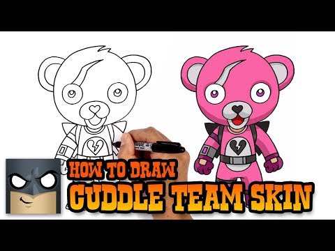 How to Draw Fortnite Cuddle Team Leader Step by Step