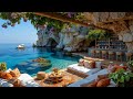 Happy Morning Bossa Nova at Beach Cafe Ambience ~ Relaxing Jazz & Ocean Wave Sounds for Good Mood