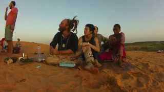 Time Lapse of Sand Dune near Niamey, Niger at sunset