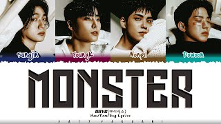 DAY6 (데이식스 - 'Monster' (괴물) Lyrics [Color Coded_Han_Rom_Eng]