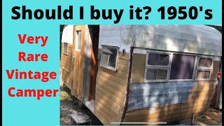 EP. 176 Fieldtrip should I buy a 1950's vintage camper. Retro RV for sale.