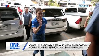 One Mindanao: Rep. Paolo Duterte ug PBA Partylist Rep. Migs Nograles, nagpa-hair follicle drug test