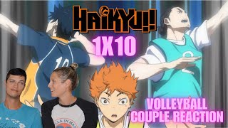 Volleyball Couple Reaction to Haikyu!! S1E10: 