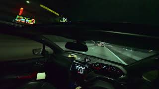 Peugeot 208 GTi Night Drive POV (Pure Car Sound ASMR)