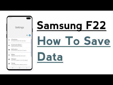 Samsung F22 Cómo guardar el ahorro de datos