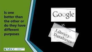 Google vs Library Databases