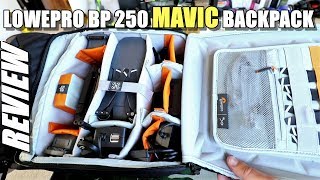 Lowepro DroneGuard BP 250 - DJI Mavic Pro Backpack Review \u0026 Setup Tour