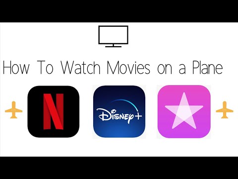 How can I listen to a movie on a plane?