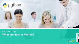 Python for Beginners - Week 2 Unit 1 - What are lists in Python?