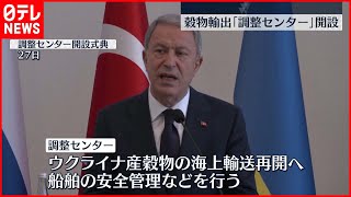 【ウクライナ情勢】穀物の海上輸送再開へ「調整センター」設置  トルコ・イスタンブール