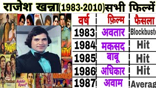 Rajesh Khanna (1983-2014) all moves|Rajesh khanna hit and flop films list|rajesh khanna filmography