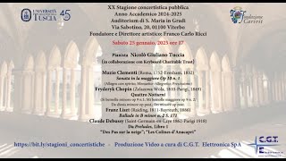 Stagione concertistica 24-25. Direttore artistico, Franco Carlo Ricci,  25/01/2025 ore 17:00