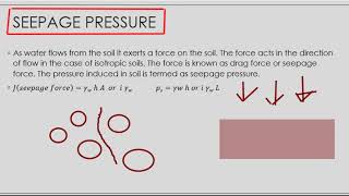 Seepage pressure || Quick sand action