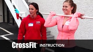 Elbows up in the Front Squat with Denise Thomas