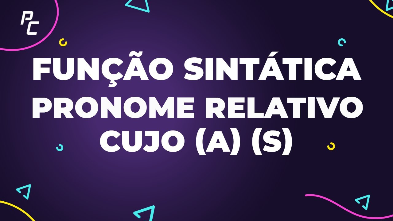Função Sintática Do Pronome Fdplearn