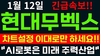 [현대무벡스주가전망]돌아온 강작가의 차트설정 공개!! 이렇게만 하시면 돈 들어옵니다!! #현대무벡스